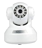 Esky C5900 White H.264 Wireless DDNS WiFI IR-cut IP Camera Baby Monitor & Pet Monitor Pan/Tilt PTZ 2-ways Audio LED night vision CCTV security monitor built-in microphone and speaker Mobile (iPhone Android Symbian OS Windows Phone7) Viewing Support Micro SD Card Slot Store Video