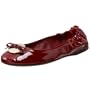 BALLY Women's Odell 09 Ballerina Flat,Cherry,37 EU (US Women's 6.5 M)