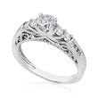 3/4ctw Round Brilliant Diamond Engagement Ring in 14kt White Gold