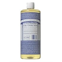 Dr. Bronner's Magic Soaps Pure-Castile Soap, 18-in-1 Hemp Peppermint, 32-Ounce Bottles (Pack of 2)