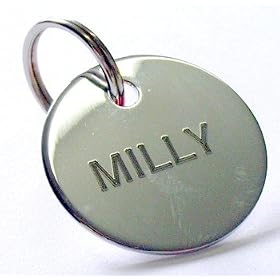 Quality Engraved Chrome 25mm Disc Identity Tag When Checking Out Please Tick The Gift Message Box To Send Us The Engraving Details