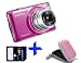 Ehome Bundle: Fuji Jx370 Pink Digital Camera +4gb + Hard Cas