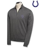 Indianapolis Colts Grey Legend Supima Cotton Half Zip Sweater