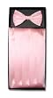 SILK Cumberbund & BowTie PINK Men's Cummerbund & Bow Tie Set