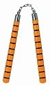 Valor Nunchaku 12" Yellow Rd 10 Blk Str