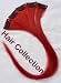 Hair Collection-18" Red 100% Human Hair Clip on Extensions - 1.6"widex5pcs