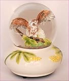 Musical Snow Globe *Owl on Wing* - Christmas