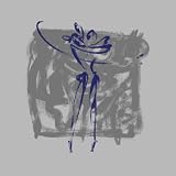 Body Language XI (silver) by Alfred Gockel,13 in. x 13 in.