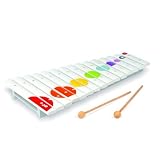 Janod - J07605 - Instrument de Musique - Grand Xylo Bois Confetti - 15 Tons - 2 Baguettes