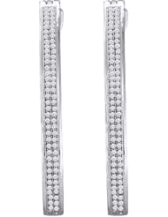 0.45CT-DIA MICRO-PAVE HOOPS