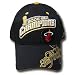 NBA MIAMI HEAT REEBOK 2006 CHAMPS BLACK CAP HAT ADJ NEW