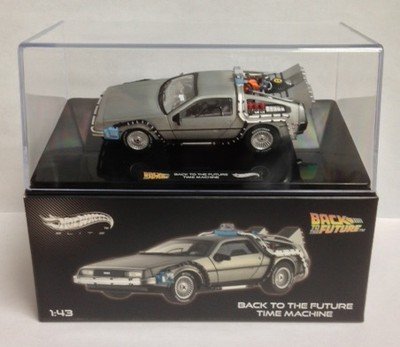 Hot Wheels Elite Back To The Future Time Machine Delorean 1/43 Diecast-image