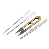 uxcell ドライバーセット プラスチック 金属材質 シルバートーン クリア 真鍮トーン