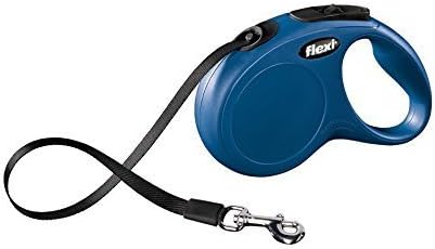 Flexi 16' New Classic Retractable Casing with Black Tape Leash, Large, Blue by Flexi North America