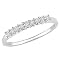Women 10K Semi Eternity Band - White