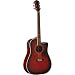Musical Instruments : Washburn Oscar Schmidt OG2CEFBC Acoustic Guitar - Flamed Black Cherry