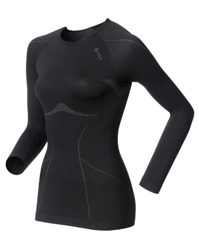 Odlo Damen Unterhemd Long Sleeve crew neck EVOLUTION LIGHT, black, XS, 181001 Preisvergleich