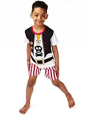 Pure Cotton Pirate Short Pyjamas