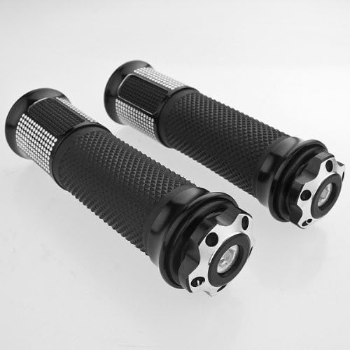 7/8"(22mm) Custom Racing Motorcycle Soft Rubber Handlebar Hand Grips Bar Ends Black For Honda CBR1000RR FIREBLADE 2004 2005 2006 2007