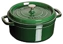 Staub 1102485 Cocotte / Bräter rund 24 cm, basilikumgrün