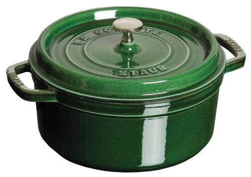 Staub ココット ラウンド 24cm バジルグリーン 40509-356(1102485)