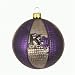 Kansas State Wildcats 3.5 Collegiate Glass Basketball Holiday Ornament - NCAA College Athletics