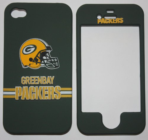 Licensed Green Bay Packers football Apple iPhone 4 Faceplate Hard Cell Protector housing Case Cover Snap On NEW !!
