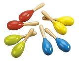 Buy : Wooden Baby Maracas Rattle (1 Pair Only Random Colour Sent)