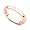14k Rose Gold Bezel set Diamond Wedding Band Ring (G-H/SI, 0.03 ct.), 4