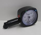 Produkt-Bild: Reifenluftdruckpr&uuml;fer / Reifendruckpr&uuml;fer / Luftpr&uuml;fer, Manometer Luftdruckpr&uuml;fer (Kunststoff schwarz) mit R&uuml;ckstelltaste, bis 3,0 bar, T&Uuml;V / GS, APA-31300