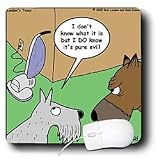 Londons Times Funny Dogs Cartoons - Dogs vs. Vacuum Cleaner - Mouse Pads