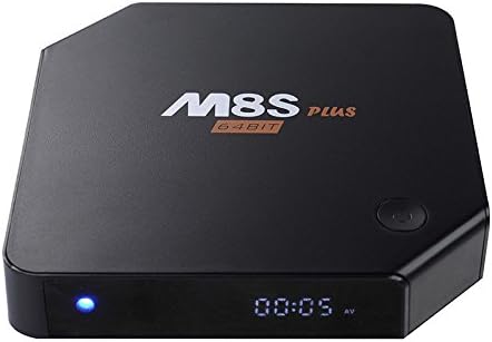 Apltch® Android 5.1.1 M8S Plus TV Box Amlogic S905 Chipset Kodi Youtube Fully Loaded Quad Core 2+16G 4K Google Media Players with 5G WiFi Streaming Media Player(Black)