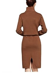 Knit Fall Winter Slit  Dress