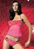 2Pc Rhumba Ruffle Mesh Top With Matching Panty by Leg avenue