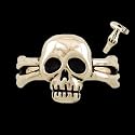 Traditional Skull & Crossbones Ring in Sterling Silver