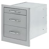 Cal Flame Wide 3 Drawer Storage