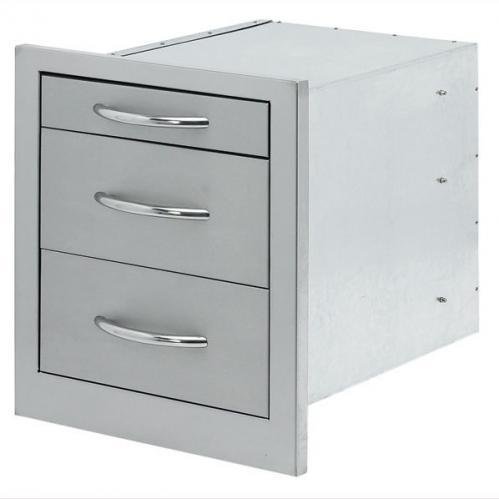 Cal Flame 3-Drawer Storage Wide