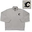 Calgary Flames NHL "Glacier" Fleece Pullover Sweatshirt (Gray Heather)