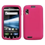 Hot Pink Gel Skin Protector Case for Motorola Atrix 4G
