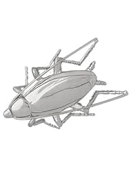 Clevereves 14K White Gold Pendant Cockroach 26 - Gram(s)