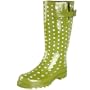 Western Chief Women's Ditsy Dots Rain Boot,Lime,9 M US
