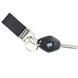 BMW Genuinel Logo Leather Valet Key Chain Ring