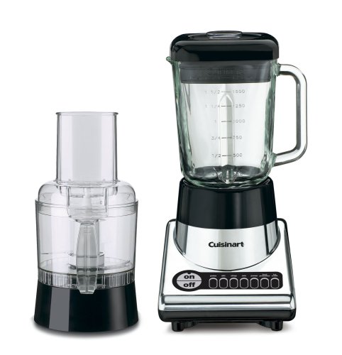 Cuisinart BFP-10CH PowerBlend Duet Blender and Food Processor, Chrome and Black
