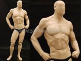 MD-MANF Mascular Male Mannequin Fleshtone Fiberglass