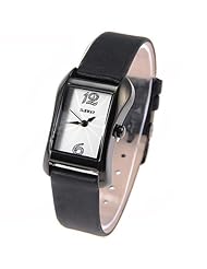 (ILEWAY) ABL-8813L Elegant Genuine Leather Quartz Analog Watches Wrist Watches Timepieces f Female Lady - Small Size - Black SWWM1-224832