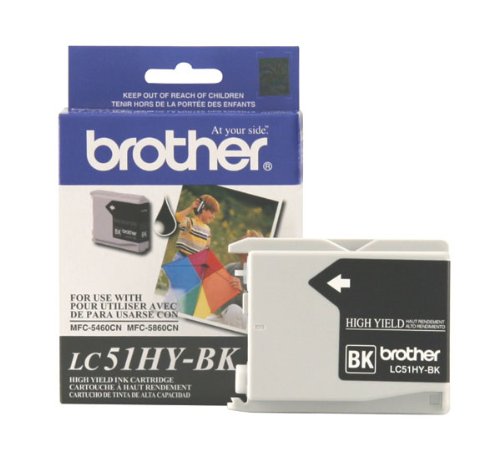 Brother MFC 560CN, 5860CN High Yield Black Ink Cartridge (900 Yield), Part Number LC51HYBK