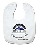 MLB Colorado Rockies White Snap Bib with Team Logo