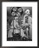 Patient Being Treated in Hospital Facilities at Kaiser's Permanente Foundation Framed Art Poster Print by J. R. Eyerman, 18x22