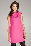 Valentino Red Bow Tie Magenta Shift Dress