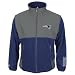 The NFL Playoff Ticket II Jacket is a full-zip chiller fleece made of 100% spun polyester fleece. 
Featuring contrast zippered handwarmer tech pockets and a NFL logo zipper pull, this jacket provides 
instant comfort. Take advantage of convenient styling during inclement weather: an inner storm flap 
and an adjustable hem with bungee and cordlocks keeps you warm and dry. An embroidered logo, team 
name, conference mark and NFL moniker complete the look. Imported.